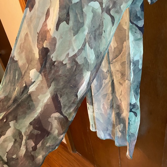 Watercolor camo style kimono. Split sides - Picture 4 of 4